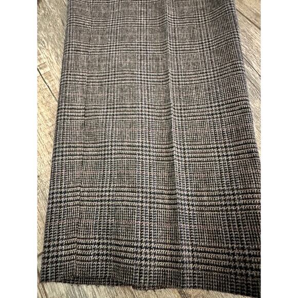 Gerard Darel Women's Brown Plaid Cropped Ankle Trousers Pants Size 42 - Picture 2 of 7